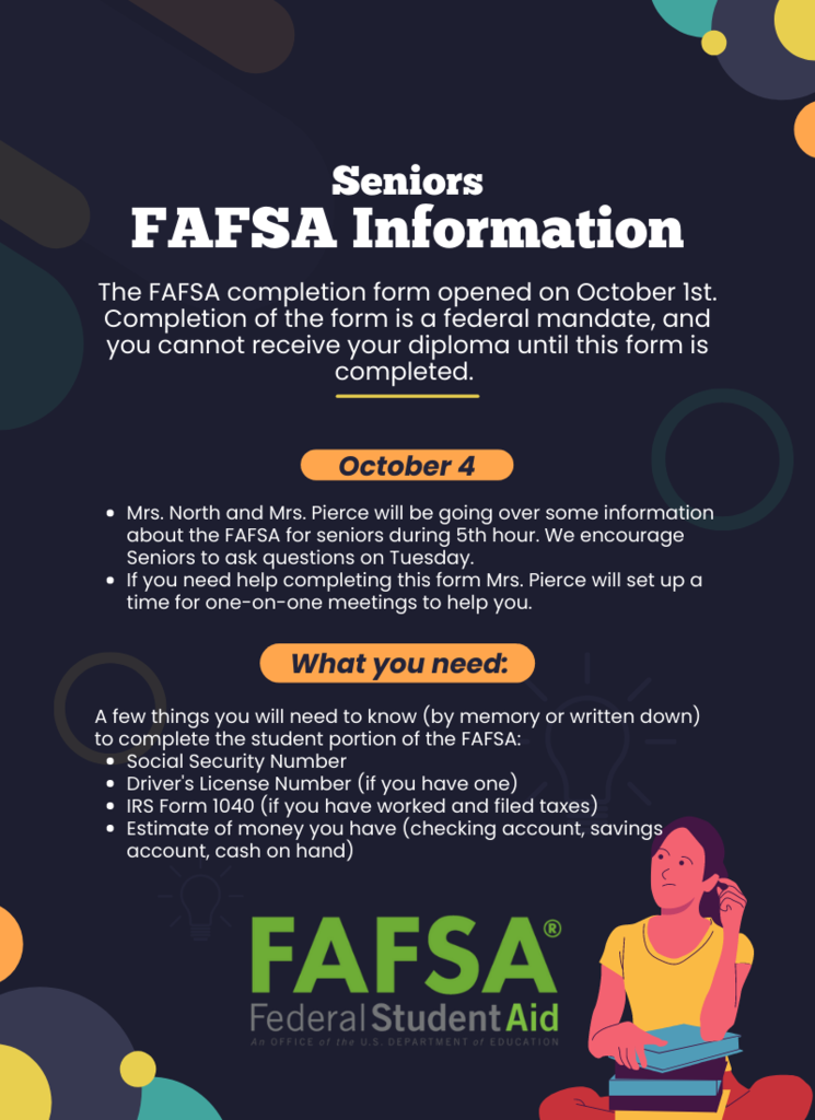 October 4 FAFSA information