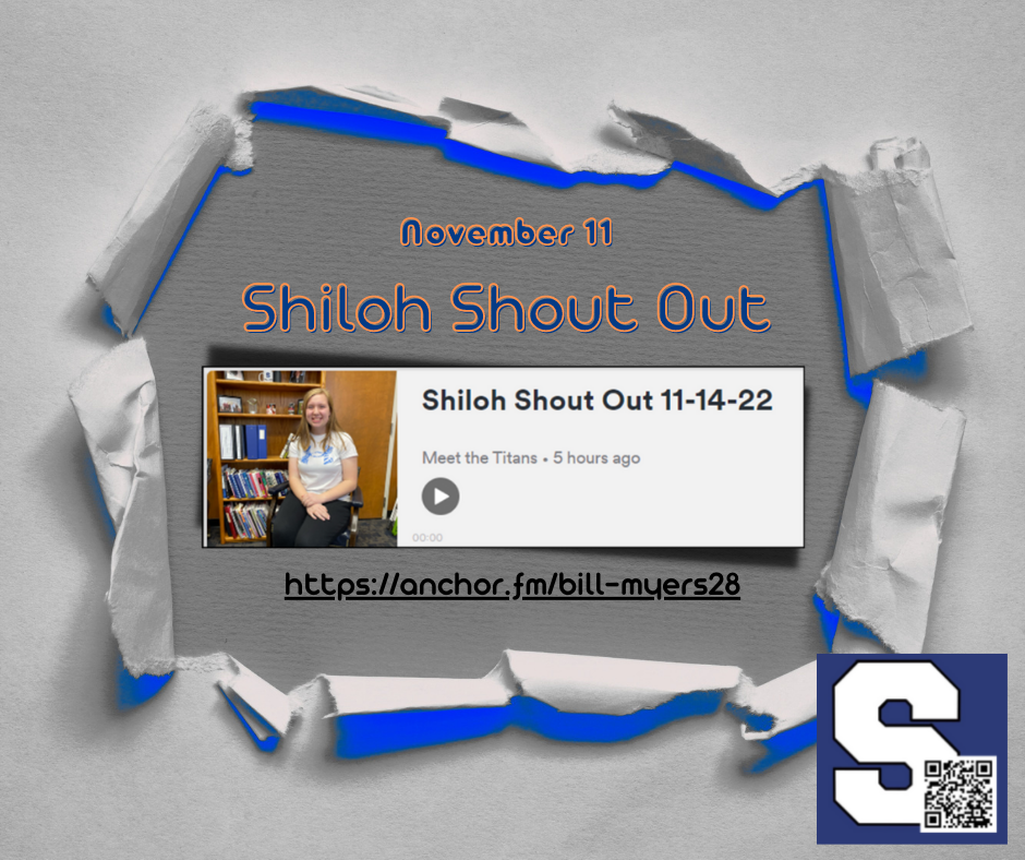 Shiloh Shout Out November 11