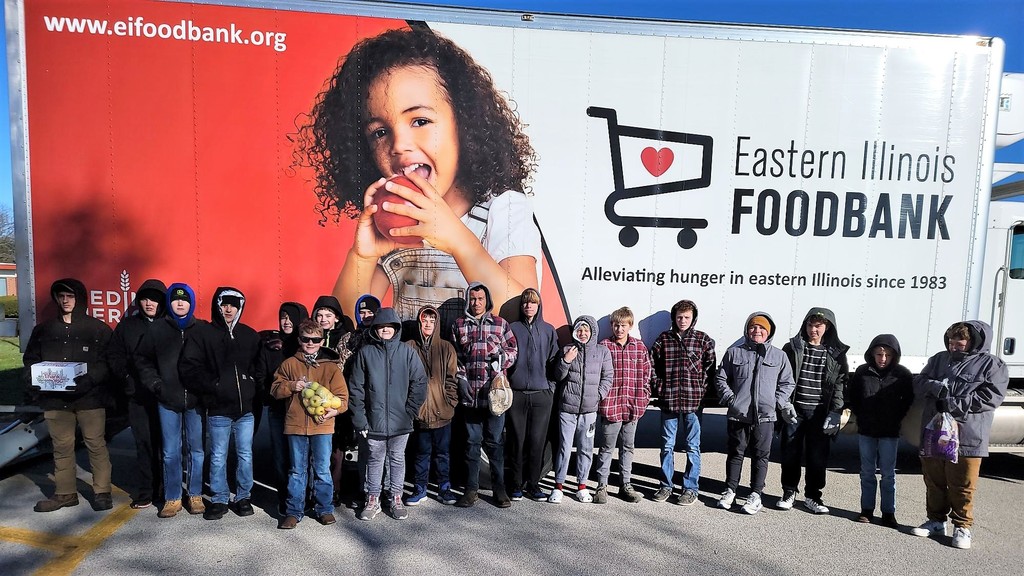 Eastern Illinois foodbank November 19 basketball helpers